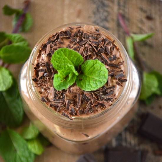 Mint Chocolate Chia Seed Pudding
