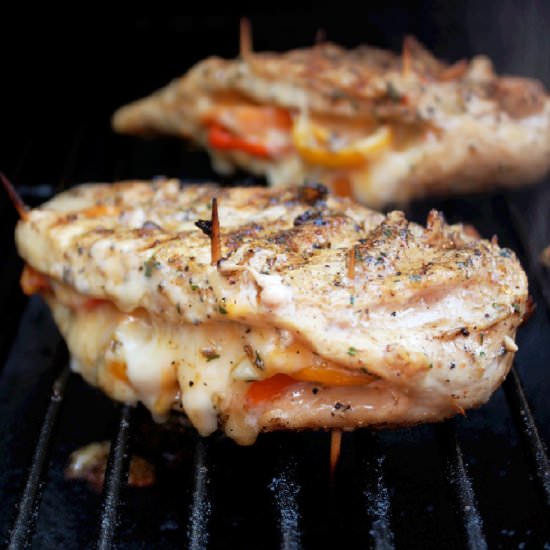Grilled Stuffed Chicken