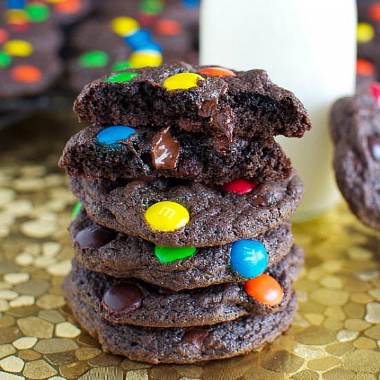 Brownie M&M Cookies