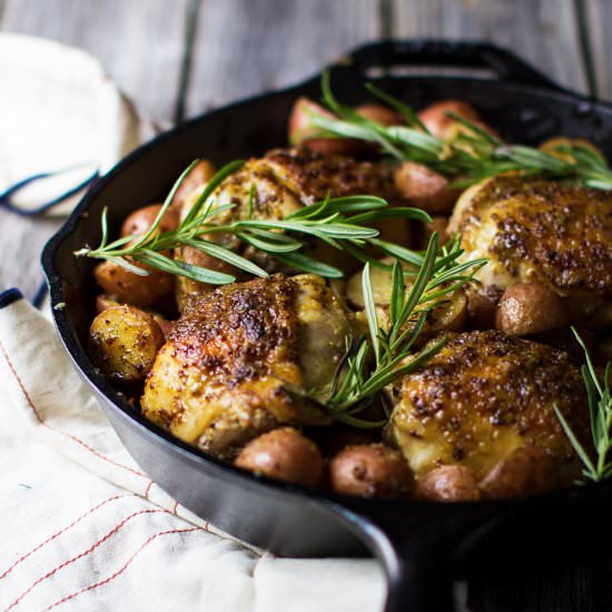 Honey Mustard & Rosemary Chicken