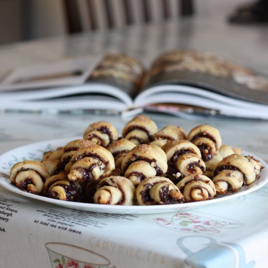 Chocolate Raspberry Rugelach