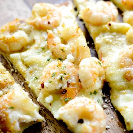 Grilled Shrimp Scampi Pizza