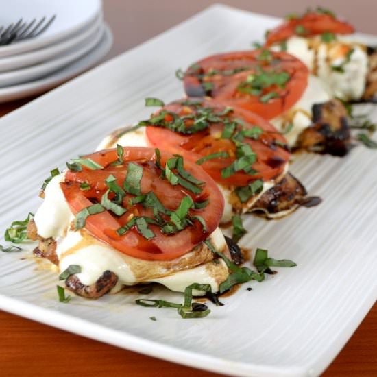 Baked Caprese Chicken Thighs