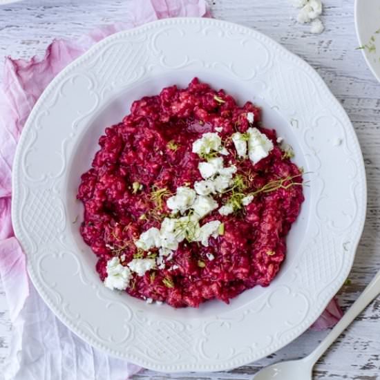 Beetroot and Fennel Risotto
