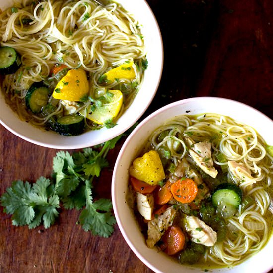 Chicken, Veg and Noodle Soup