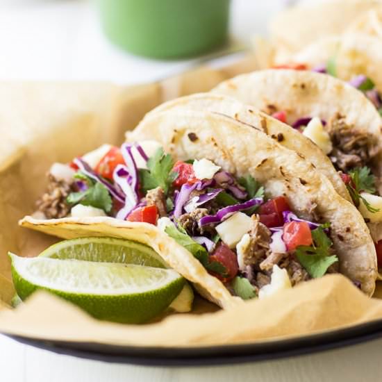 Crispy Pork Carnitas Tacos