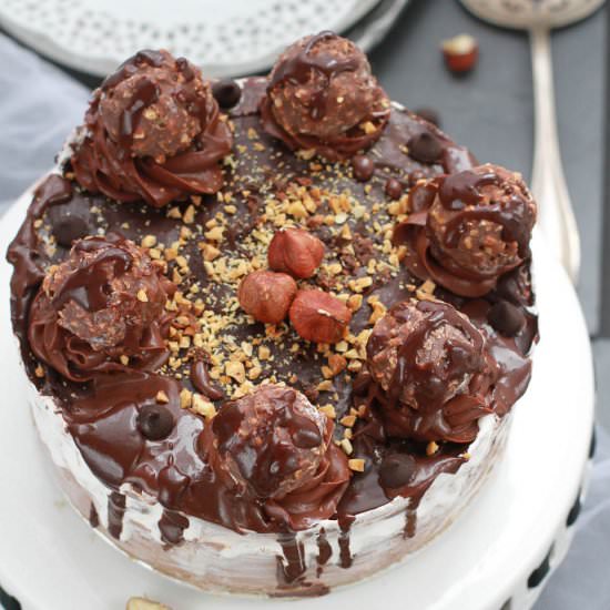 Nutella Chocolate Ice Cream Cake