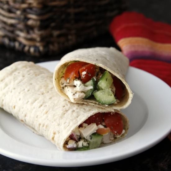 Greek Salad Wrap
