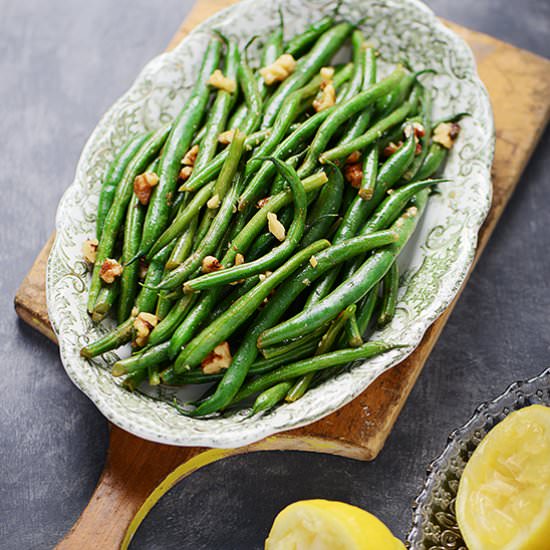 Brown Butter Green Beans & Walnuts