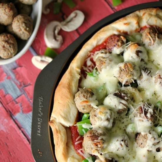 Italian Meatball Pizza