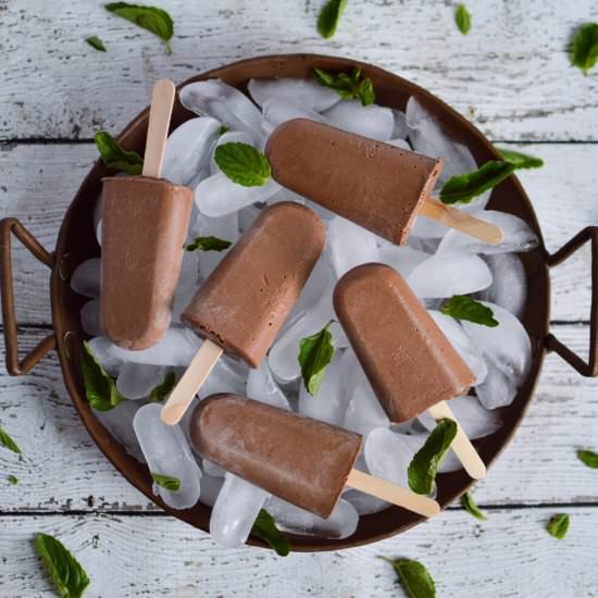 Chocolate Mint Fudge Pops
