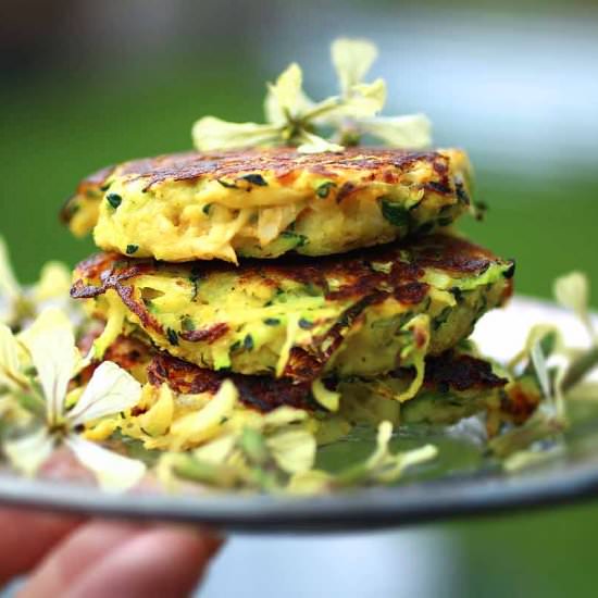 Zucchini Falafel Fritters