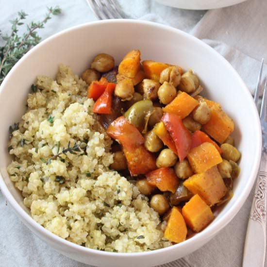 Paprika Roasted Vegetables & Quinoa