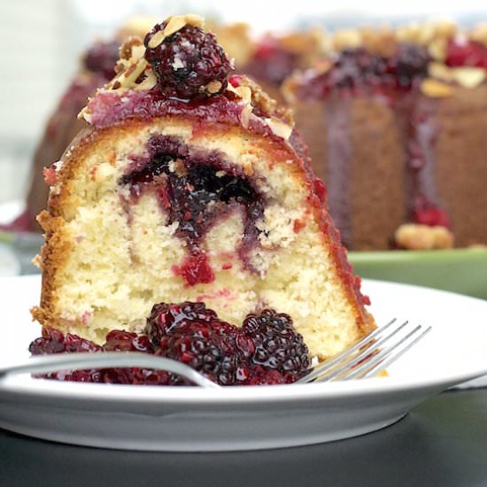 Triple Berry Bundt Cake
