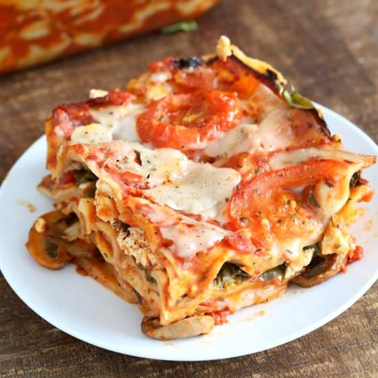 Veggie Lasagna for 2