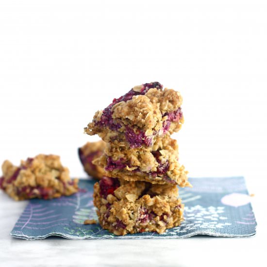 Triple Berry Almond Oat Bars