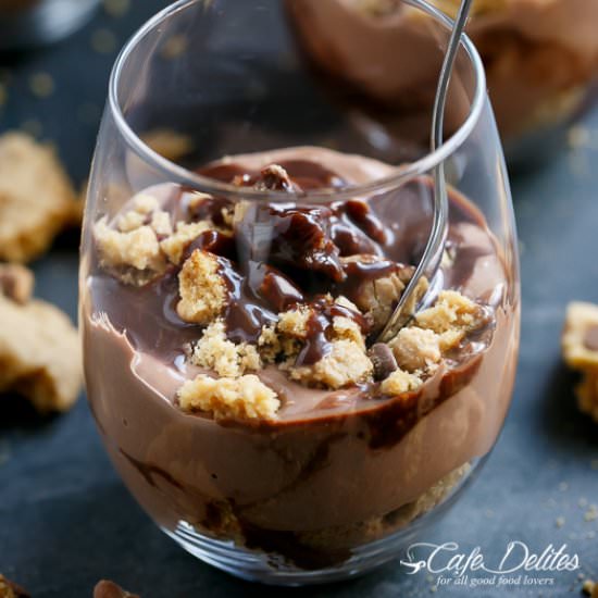No Bake Nutella Cheesecake Parfait