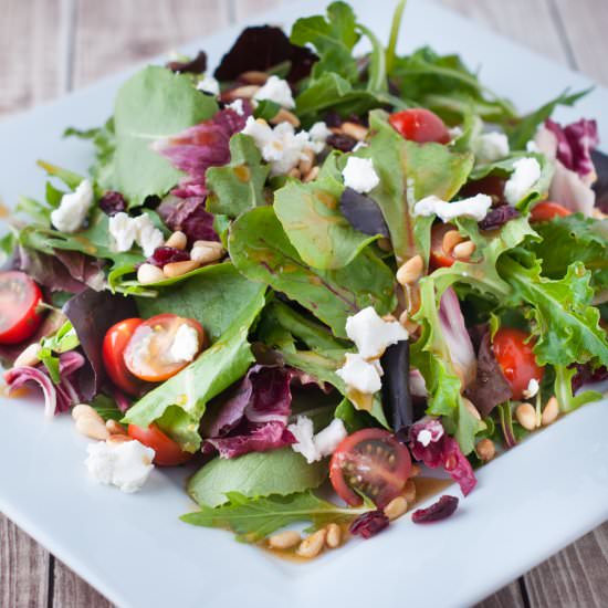 Cranberries & Goats Cheese Salad