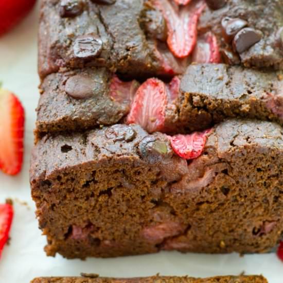 Chocolate Strawberry Banana Bread