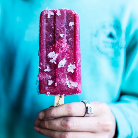 Hibiscus Watermelon Popsicles