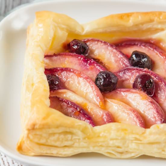 Peach and Blueberry Mini Tarts