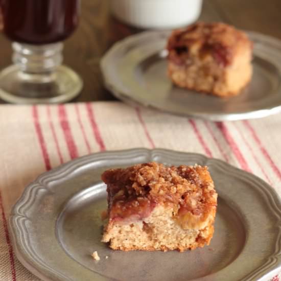 Strawberry Rhubarb Coffee Cake