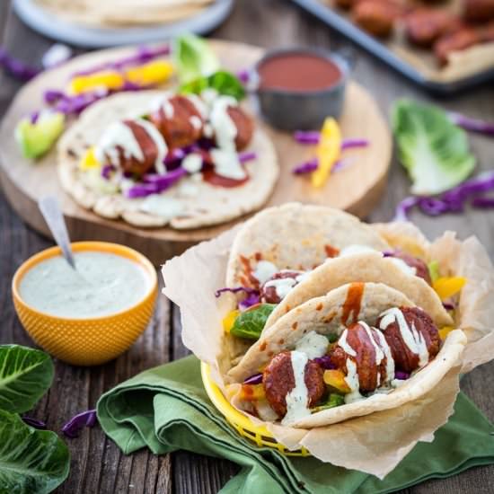 Buffalo Falafel with Tzatziki Ranch
