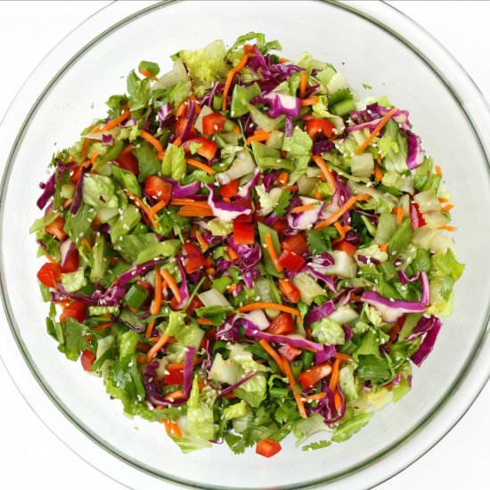 Asian Chopped Salad Sesame Dressing