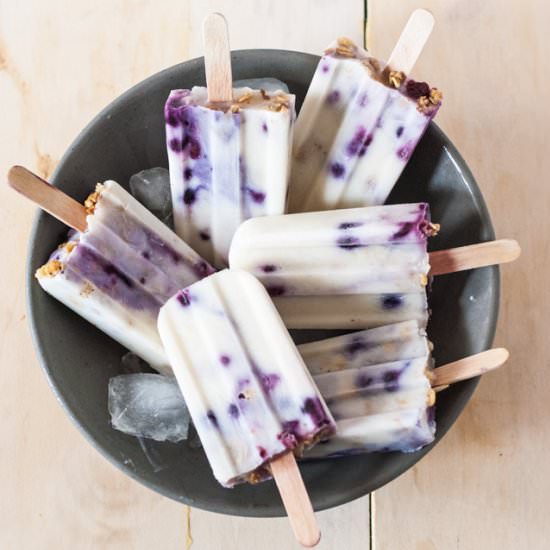Fruit & Granola Breakfast Popsicles