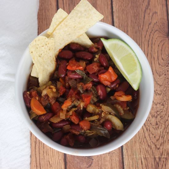 Slow Cooker Veggie Chili