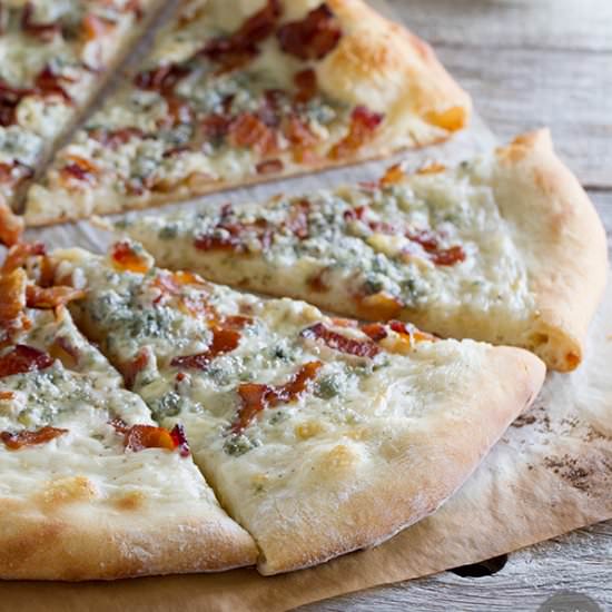 Blue Cheese and Bacon Pizza