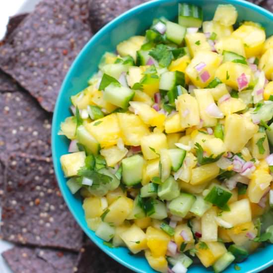 Pineapple Cucumber Salsa