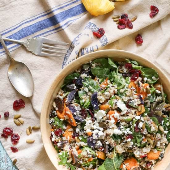 Quinoa Sweet Potato Salad with Feta