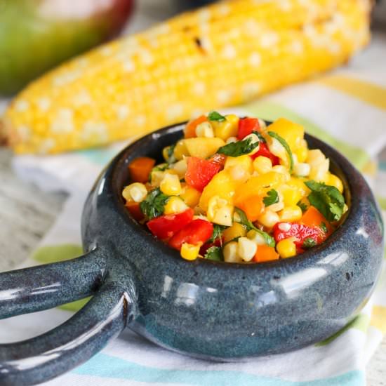 Tropical Grilled Corn Salsa