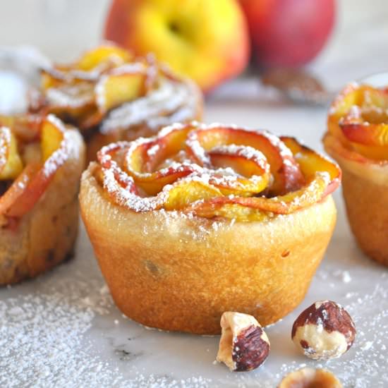 Peach Roses with Nutella filling