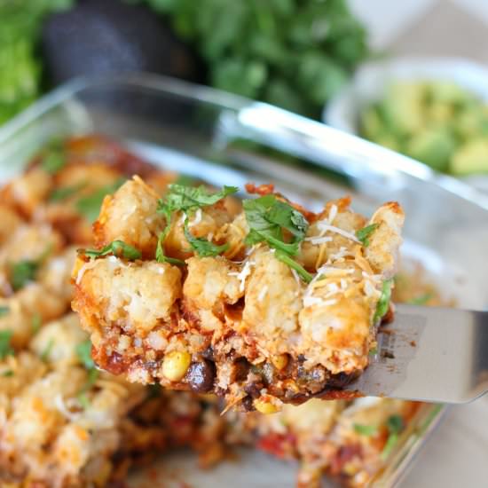 Tater Tot Taco Casserole