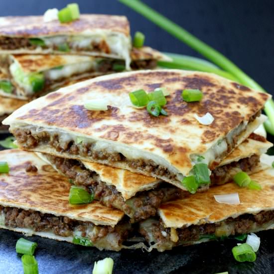Korean Beef Quesadillas