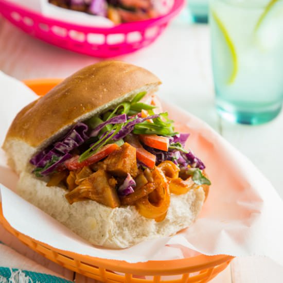 Korean Barbecue Jackfruit Sandwich