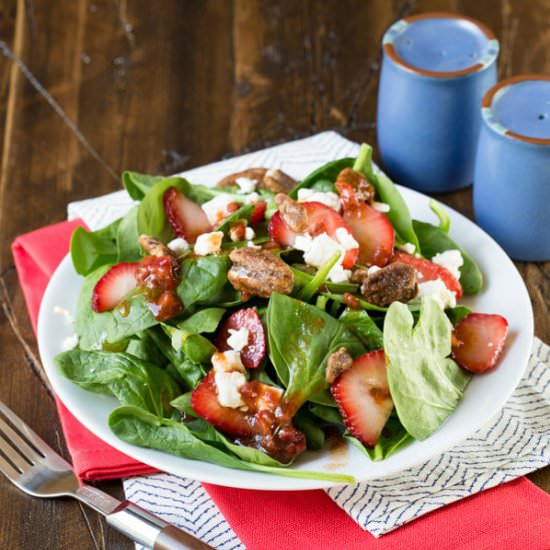 Strawberry Spinach Salad