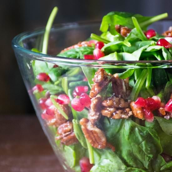 Spinach Pomegranate Salad
