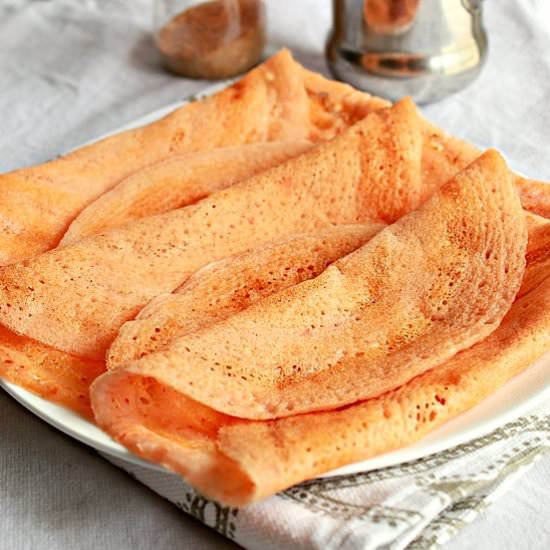 Tomato Dosa/Crepes