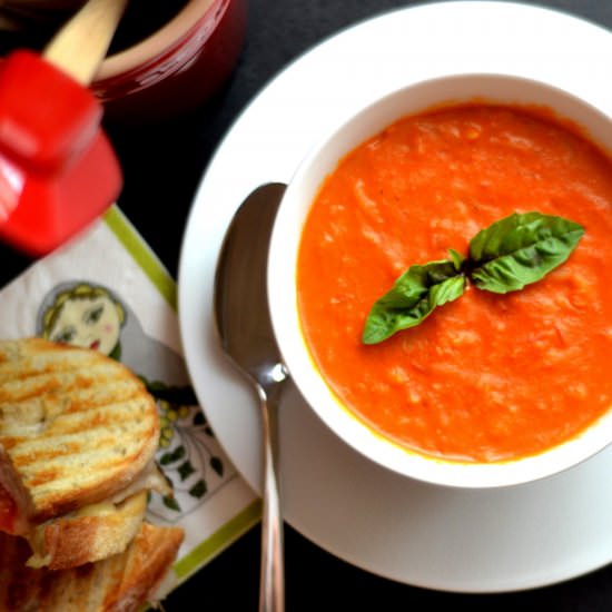Fusion Tomato Bisque with Orzo