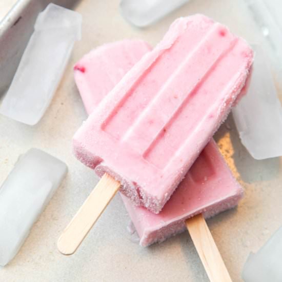 Mexican Strawberry Popsicles
