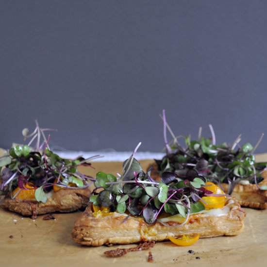 Easy Puff Pastry Veggie Tarts