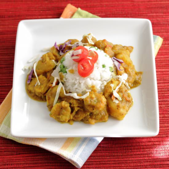 Curried Shrimp with Potatoes