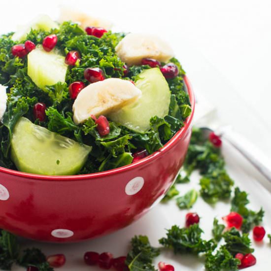 Curly Kale Fruit Salad