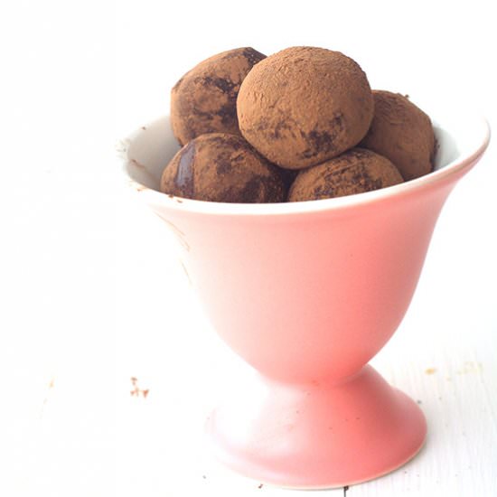 Dark Chocolate Ganache Truffles