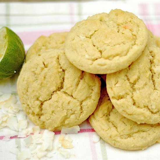 Lime and Coconut Sugar Cookies