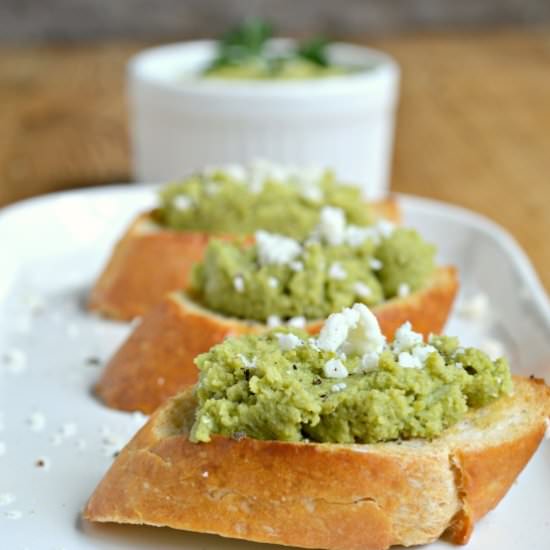 Fava Bean Crostini