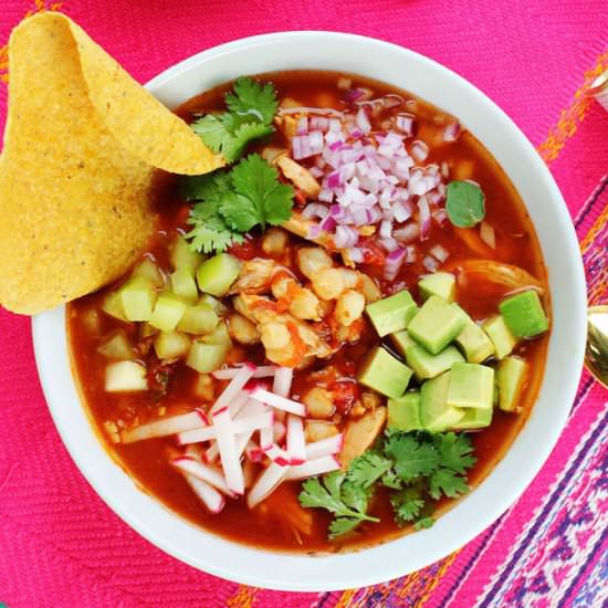 Cheater Chicken Posole